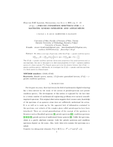 (P,Q) − ε-pseudo condition spectrum for 2 × 2 matrices. Linear operator and application