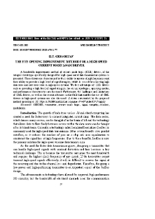 The Eye Opening Improvement Method for a High Speed Current Mode Logic Driver
