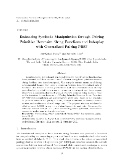 Enhancing Symbolic Manipulation through Pairing Primitive Recursive String Functions and Interplay with Generalized Pairing PRSF