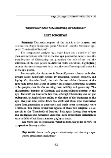 "Beowulf" and "Daredevils of Sassoun"