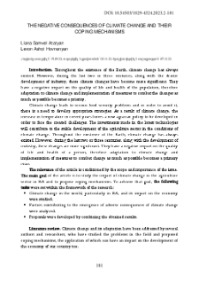 The Negative Consequences Of Climate Change And Their Coping Mechanisms