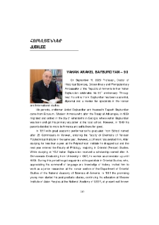 Vahan Arakel Bayburdyan – 90