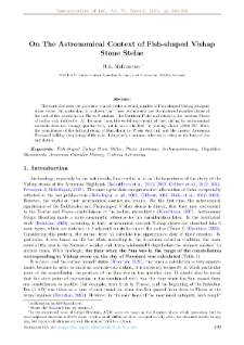 On The Astronomical Context of Fish-shaped Vishap Stone Stelae