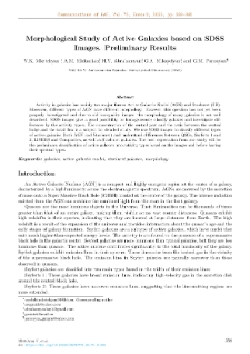Morphological Study of Active Galaxies based on SDSS Images. Preliminary Results