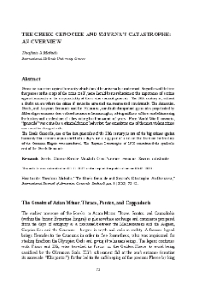 The Greek Genocide and Smyrna’s Catastrophe: An Overview
