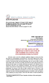 Impact of the Aging of the Armenian Science Sector on the Number of Science and Engineering Publications
