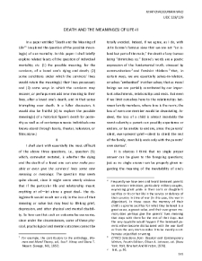 Death and the Meaning(s) of Life
