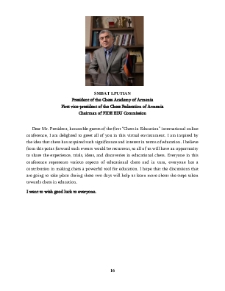 Smbat Lputian. President of the Chess Academy of Armenia First vice-president of the Chess Federation of Armenia Chairman of FIDE EDU Commission