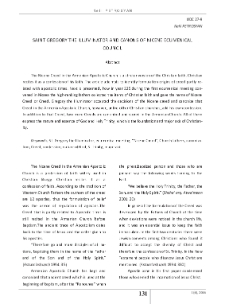 Saint Gregory The Illuminator and Canons of Nicene Ecumenical Council