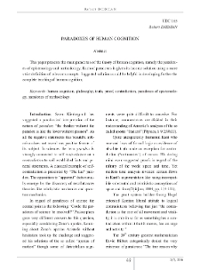 Paradoxes of Human Cognition