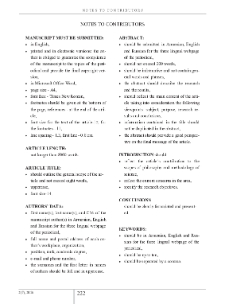 Notes to Contributors