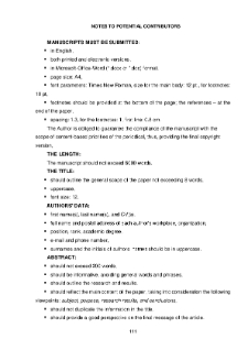 Notes To Potential Contributors
