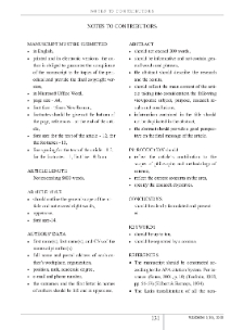 Notes to Contributors