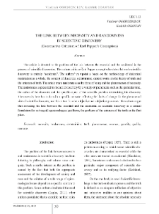 The Link Between Necessity And Randomness In Scientific Discovery