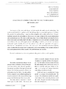 Analysis Of Generations For The Youth Research Methodology