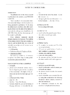 Notes to Contributors