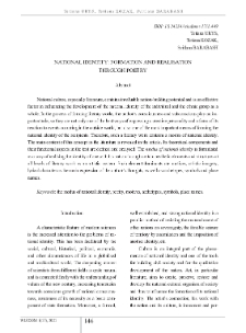 National Identity: Formation and Realisation Through Poetry