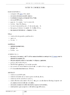 Notes to Contributors