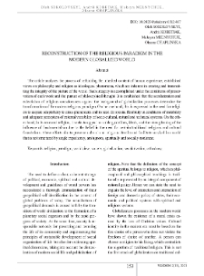 Reconstruction of the Religious Paradigm in the Modern Globalized World