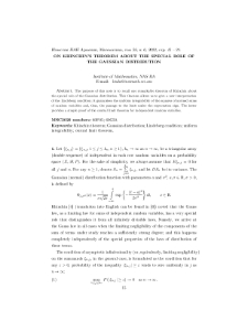 On Khinchin’s theorem about the special role of the Gaussian distribution
