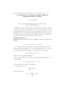 Convergence of general Fourier series of differentiable functions