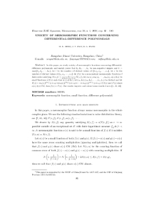 Unicity of meromorphic functions concerning differential-difference polynomials