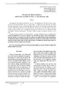 The Idea of Human Rights: From the Ancient World to the Digital Age