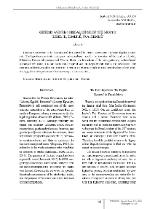 Genesis and Historical Sense of the Motto “Liberté, Égalité, Fraternité”