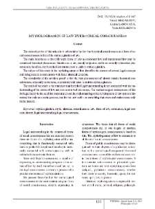 Mythologisation of Law by Historical Consciousness