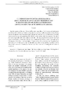 V. S. Nersesyants’ Political and Legal Ideas about the Rule of Law State and Their Reflection in the Constitution of the Russian Federation and the Constitution of the Republic of Armenia