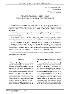 The Sociocultural Context in Law: Modernism - Postmodernism - Metamodernism
