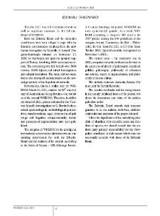 Editor`s Foreword