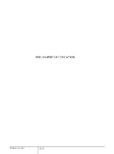 Human Identity as Freedom Statement in the Philosophy of Child Education