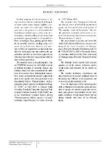 Editor`s Foreword