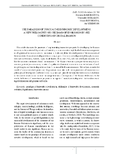 The Paradigm of Innovative Economic Development: a New Philosophy or the Basis of Evolu-tion in the Conditions of Digitalisation