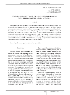 Comparative Analysis of the Level of Psychological Well-Being Among RF and RA Students
