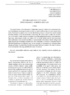 Performance Conceptualism: From Semantics to Body Language