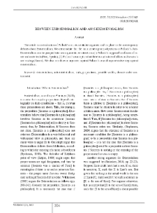 Between Existentialism and Anti-Existentialism
