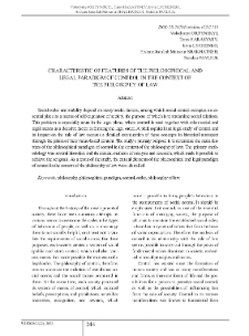Characteristic of Features of the Philosophical and Legal Paradigm of Control in the Context of the Philosophy of Law