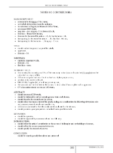 Notes to Contributors