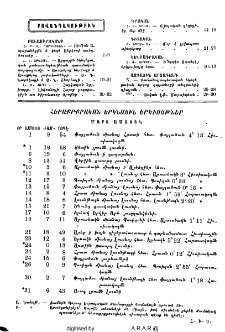 Բովանդակութիւն