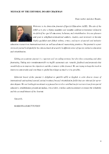 Message Of The Editorial Board Chairman