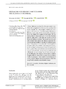 Liberalism and Religious Moderation: The Dilemma in Indonesia