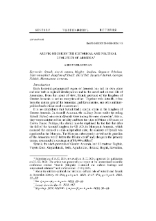 Arevik-Meghri in the historical and political context of Armenia