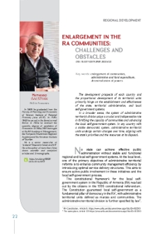 Enlargement in the RA Communities: Challenges and Obstacles