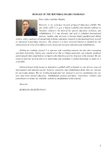 Message Of The Editorial Board Chairman