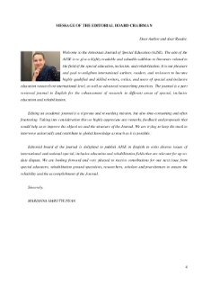 Message Of The Editorial Board Chairman