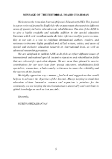 Message Of The Editorial Board Chairman