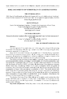 Risk Assessment of Nitrofurans in Armenian Honey