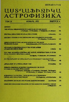 Աստղաֆիզիկա, 1995, Հատոր 38, 4